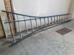 Proffesionele Schuifladder 2x16 Treden, Ladder, Gebruikt, Opvouwbaar of Inschuifbaar, 4 meter of meer