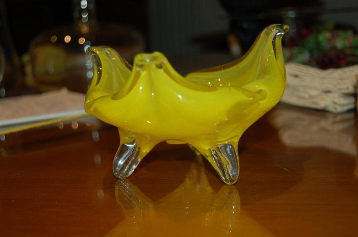 glazen asbak Art Nouveau perfecte staat handgemaakt, Antiek en Kunst, Antiek | Glaswerk en Kristal, Ophalen of Verzenden