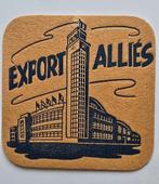 Export Alliés sous-bock bierviltje bierdeckel coaster, Collections, Marques de bière, Enlèvement ou Envoi, Utilisé, Sous-bock