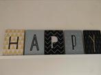 5 kaders HAPPY, Maison & Meubles, Accessoires pour la Maison | Décorations murale, Comme neuf, Enlèvement ou Envoi