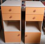 *retro* kasten - oranje met bloemetjesknop (7 stuks), Huis en Inrichting, Kasten | Overige, Ophalen, Gebruikt