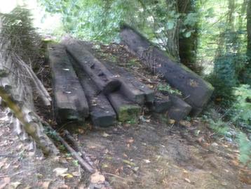 15 de traverses de train, billes de chemin beschikbaar voor biedingen