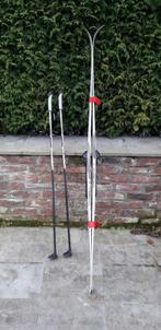 Ski de fond (180cm) avec bâtons, Sport en Fitness, Skiën en Langlaufen, Ophalen, 160 tot 180 cm, Fischer, Stokken