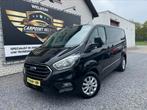 Ford Transit Custom 2.0 tdci DUBBEL CABINE 131 pk 2022 !, Auto's, Bestelwagens en Lichte vracht, 1995 cc, 161 g/km, 131 kW, Zwart