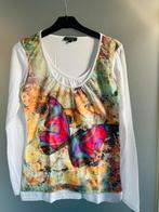 Vlinder T-shirt Geisha, Maat 38/40 (M), Geisha, Wit, Ophalen of Verzenden