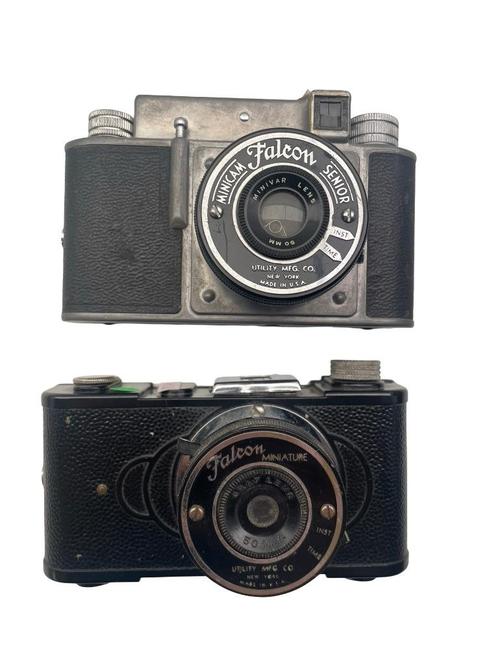 Falcon USA camera's - Set van 2 vintage modellen, Verzamelen, Foto-apparatuur en Filmapparatuur, Fototoestel, 1940 tot 1960, Ophalen of Verzenden
