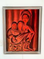 Schilderij Afrikaanse interieur kunst uit de jaren 70, Ophalen