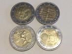 Eurozone lot J 4 x 2 euro verschillende, Postzegels en Munten, Ophalen of Verzenden, 2 euro