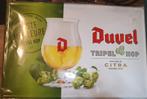 Groot Metaal Reclamebord - Duvel Tripel Hop Citra -, Verzamelen, Biermerken, Ophalen of Verzenden, Gebruikt, Duvel