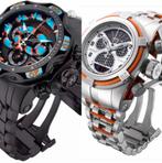 Invicta Bolt Zeus 16315 /King Venom Coral Snake Swiss Quartz, Handtassen en Accessoires, Horloges | Heren, Ophalen, Nieuw, Staal