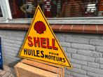 SHELL emaille reclamebord, Ophalen, Gebruikt, Reclamebord