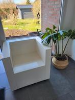 Fauteuil siège blanc design laqué 1 personne, Maison & Meubles, Canapés | Salons, Enlèvement, Utilisé