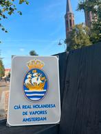 Emaille Reclame Bord “Stoomboot Spanje”, Verzamelen, Ophalen, Gebruikt