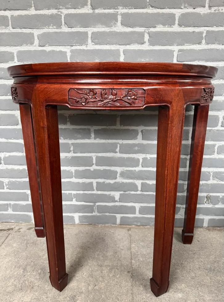 Vintage Oosterse Sidetable Tafel halfrond, Antiek en Kunst, Antiek | Meubels | Tafels, Ophalen