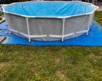 Intex zwembad 366x76 met filter,noppenfolie en zeil, Ophalen, Gebruikt, Minder dan 80 cm, 300 cm of meer