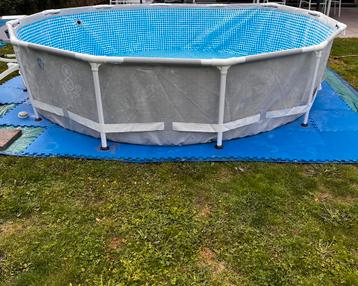 Intex zwembad 366x76 met filter,noppenfolie en zeil beschikbaar voor biedingen