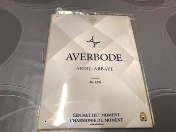 Averbode abdijbier reclamebord metaal beschikbaar voor biedingen