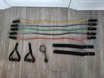 Set complet de bandes de résistance., Sports & Fitness, Enlèvement ou Envoi, Utilisé, Bras, Bande de résistance