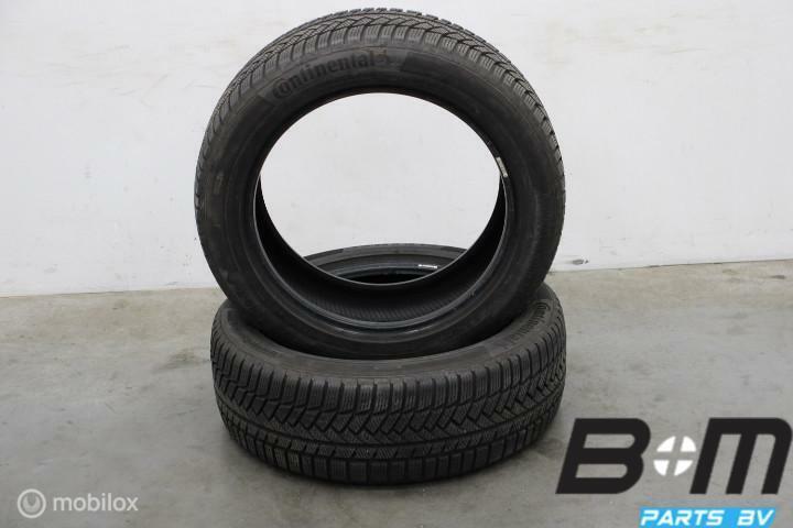 2 x 2155518 95T Conti WinterContact TS850P 7mm 215 55 18, Auto-onderdelen, Banden en Velgen, Band(en), Gebruikt