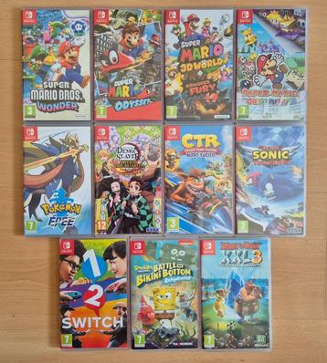 Jeux Nintendo Switch : vente à la pièce lisez la description beschikbaar voor biedingen