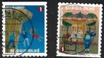 2 Postzegels België 2011 De foor, Frankeerzegel, Ophalen of Verzenden, Gestempeld, Gestempeld
