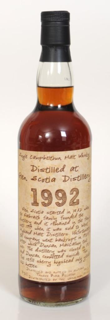 glen scotia 1992 whisky beschikbaar voor biedingen