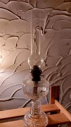 Glazen antieke petroleumlamp, Antiek en Kunst, Ophalen