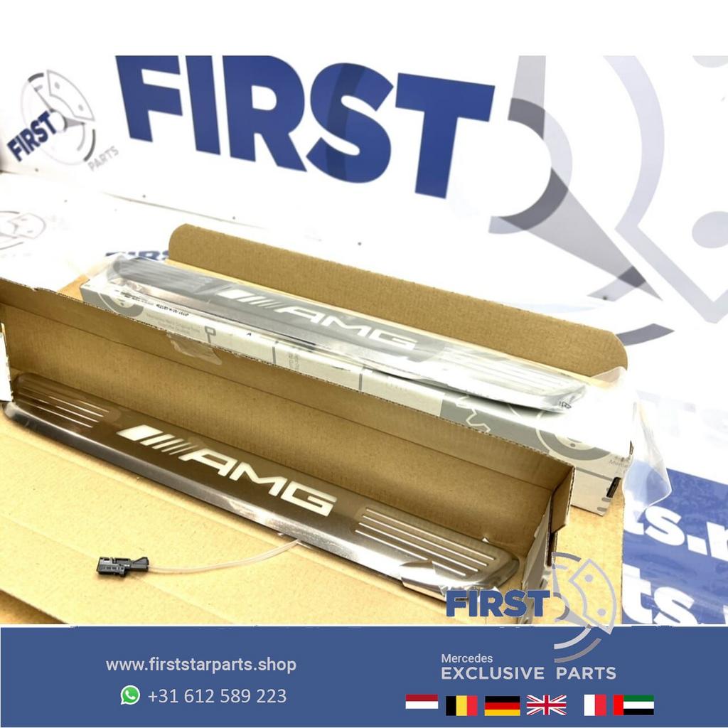 W205 C63 AMG verlichte LED instaplijsten dorpel lijst 205 63, Auto-onderdelen, Verlichting, Gebruikt, -, Ophalen of Verzenden