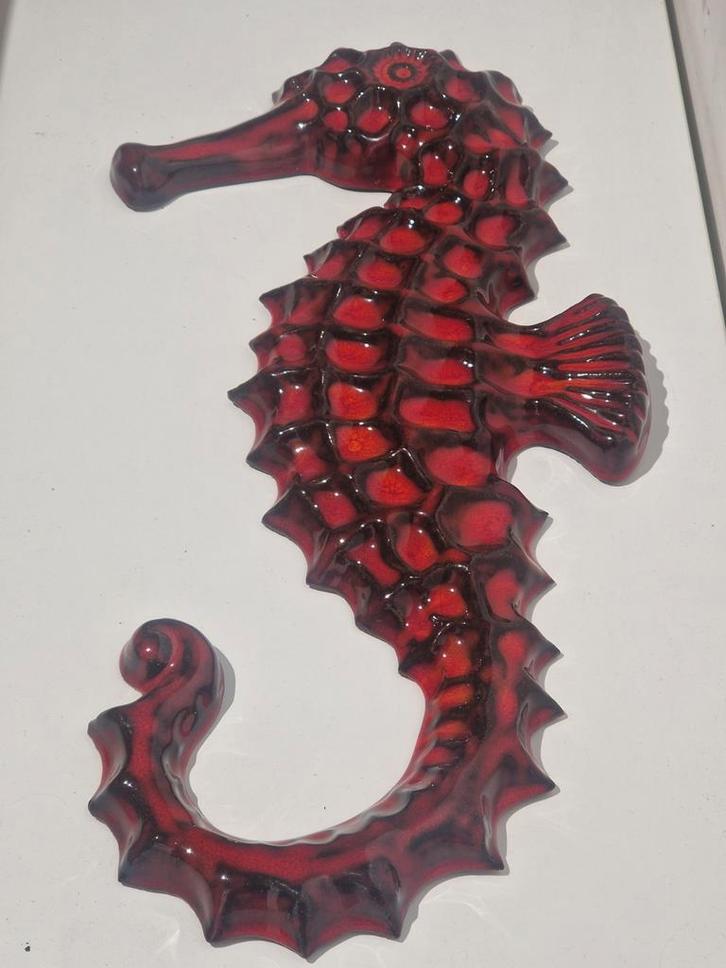 Xl keramisch zeepaard ,  keramiek 48 cm uitstekende staat, Antiek en Kunst, Antiek | Keramiek en Aardewerk, Ophalen of Verzenden