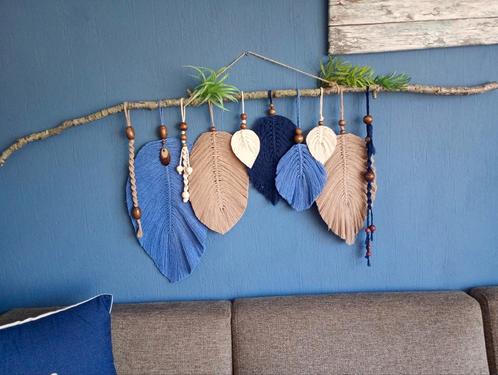 Veren hangers macrame.  60 breed 45 hoog.Muurdecoratie, Huis en Inrichting, Woonaccessoires | Overige, Nieuw, Ophalen