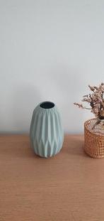 Turquoise vaas Hubsch, Ophalen of Verzenden, Zo goed als nieuw, Overige kleuren, Minder dan 50 cm