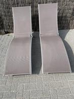 Set luxeuze tuinstoelen (2), Ophalen, Zo goed als nieuw, Aluminium, Verstelbaar