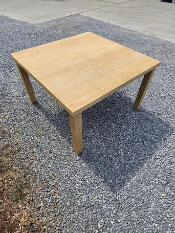 Tafel eik 1270 x 1270 vierkant 8 personen, Huis en Inrichting, Tafels | Eettafels, Ophalen, Gebruikt, Vijf personen of meer, Modern of landelijk