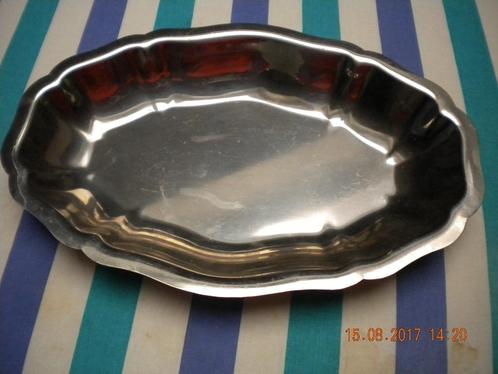 Inox serveerschotel voor ...., Diversen, Rommelmarktspullen, Ophalen