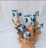 racine de teck ornée de poissons en bois d albesia, Enlèvement ou Envoi