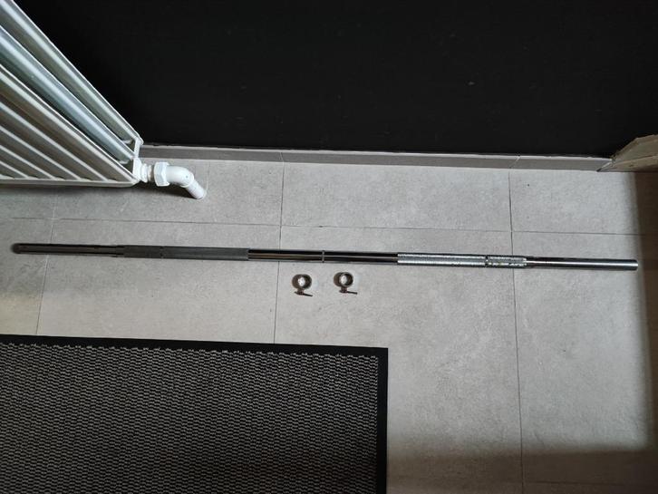 Lange baar 155cm (28mm), Sport en Fitness, Fitnessmaterialen, Gebruikt, Halterstangen, Armen, Benen, Borst, Buik, Rug, Ophalen