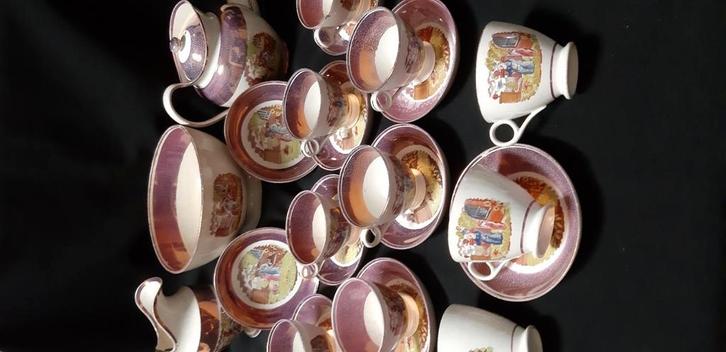 Origineel vintage theeservies uit 1900, Antiek en Kunst, Antiek | Servies los, Ophalen