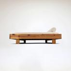 Ate van Apeldoorn dubbel daybed Houtwerk Hattem 1970s, Ophalen, Bruin, Tweepersoons, 140 cm