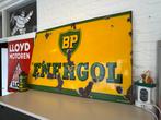 Groot BP Energol emaille reclamebord, Ophalen, Gebruikt, Reclamebord
