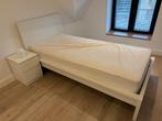 MALM enkelbed met 2 lades, 90x200, inclusief matras, Huis en Inrichting, Slaapkamer | Bedden, Ophalen, 90 cm, Eenpersoons, Wit
