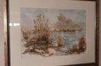 Aquarel schilderij van schilder Erna Molin - Vijver, Ophalen