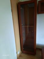 Houten meubelset + witte kleerkast met spiegel, Huis en Inrichting, Ophalen, Gebruikt