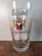 Oud emaille glas brouwerij Imperial Anderlecht export, Ophalen of Verzenden, Zo goed als nieuw