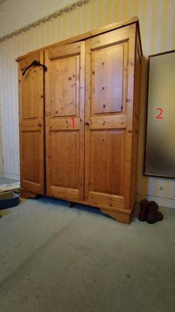 chambre à coucher en pin, Enlèvement, Utilisé, Une personne