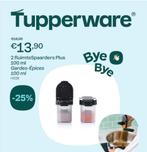 Tupperware 2 ruimtespaarders plus 100ml, Huis en Inrichting, Keuken | Tupperware, Nieuw, Ophalen of Verzenden