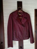 Leren jas bordeau van het merk 123, Kleding | Dames, Paars, Zo goed als nieuw, Ophalen, Maat 38/40 (M)