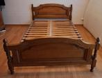 Massief eiken 2-persoonsbed met Lattoflex, Huis en Inrichting, Slaapkamer | Complete slaapkamers, Ophalen