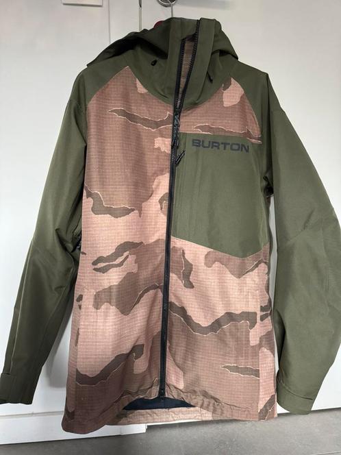 Burton skijas Gore Tex Small khaki 95 euro, Kleding | Heren, Wintersportkleding, Zo goed als nieuw, Jack, Maat 46 (S) of kleiner