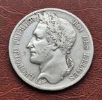 5 Francs  1833  pos B  Leopold l.        Gelauwerd, Zilver, Ophalen of Verzenden, Losse munt, Zilver