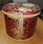 Vintage boîte en tissu brocart